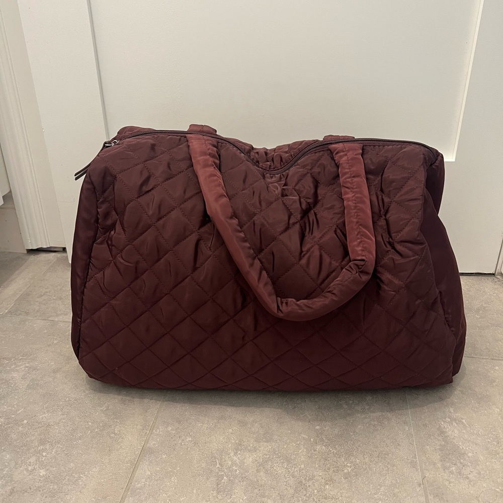 Maroon weekender duffle bag!